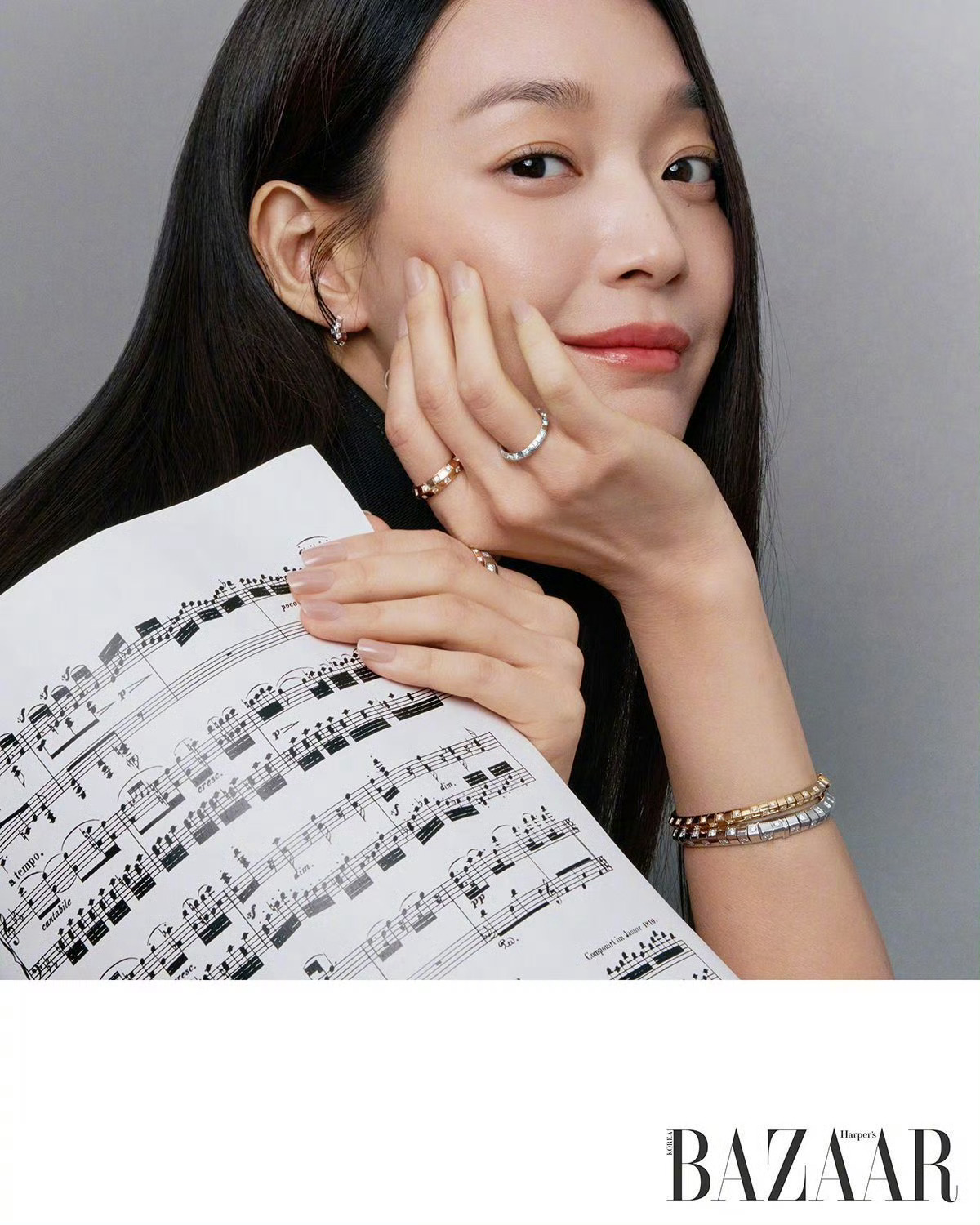 申敏儿Harper's BAZAAR Korea 韩版时尚芭莎12月号封面Lou