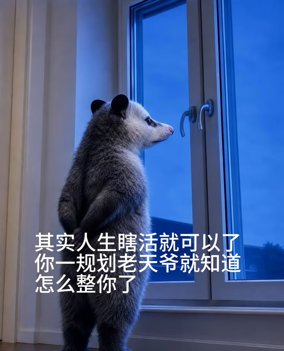 可以规划 但最好不要按原计划执行 反将老天爷一军 