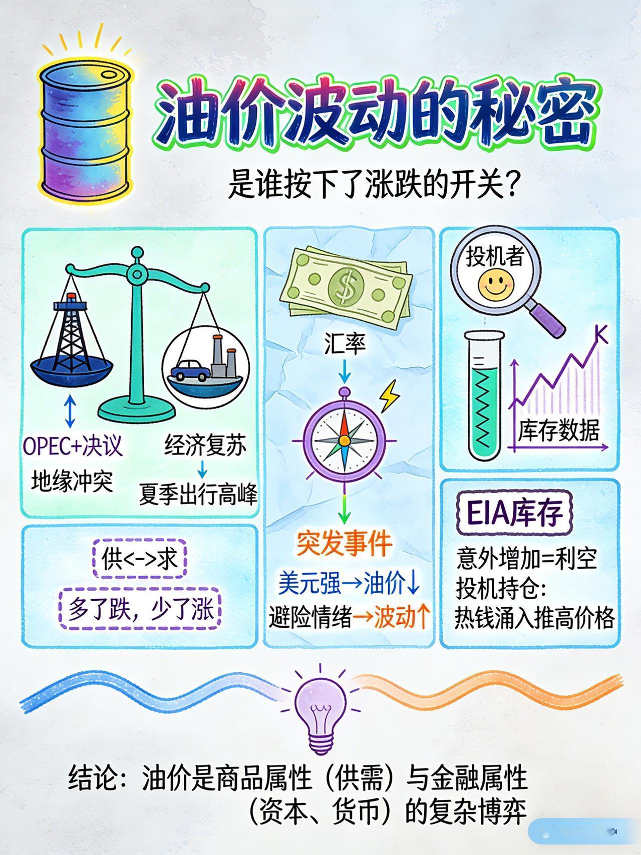 油价波动的秘密涨知识 科普 油价