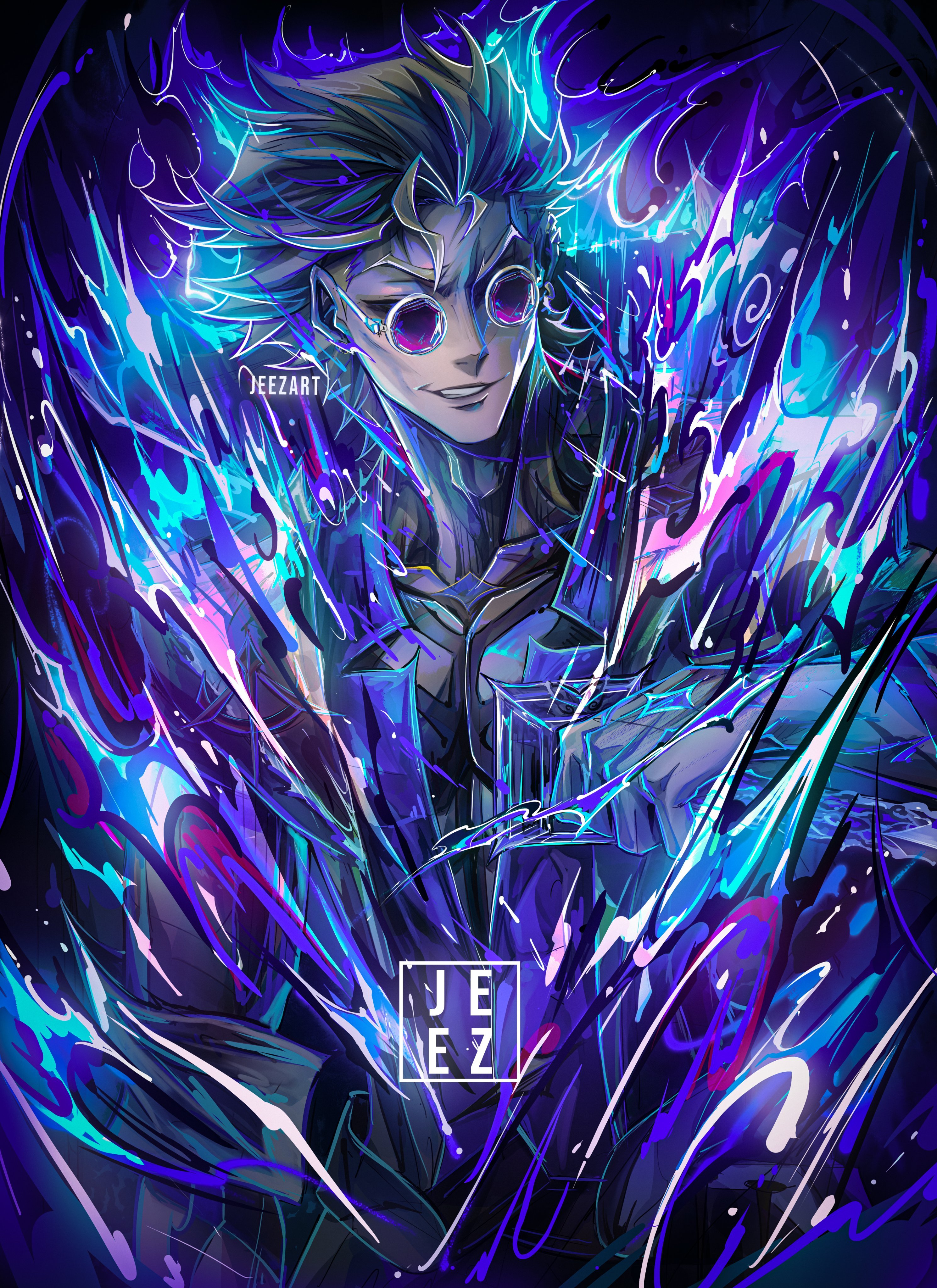 赛博朋克 洛克同人（cr:jeezartzz）英雄联盟