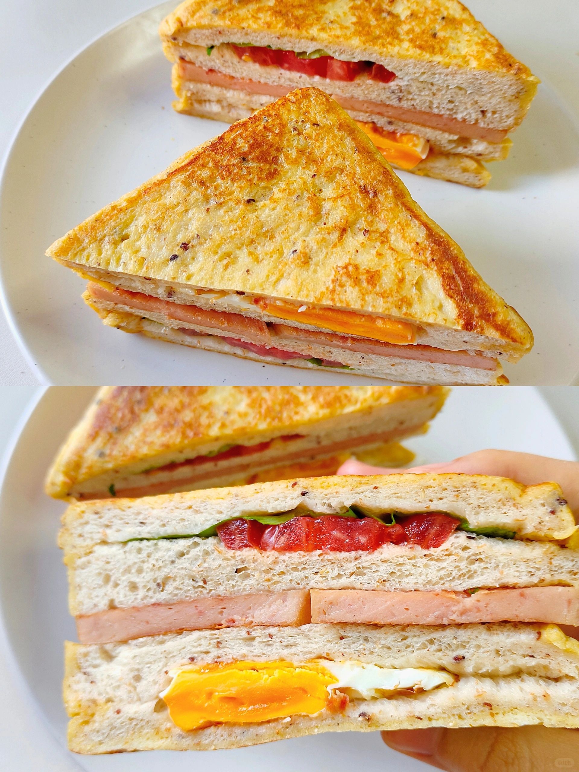给妈妈做减脂餐D126|鸡蛋三明治🥪