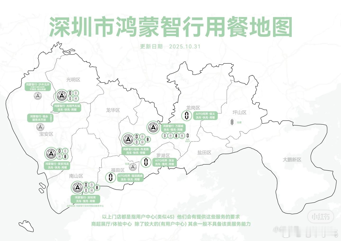 鸿蒙大饭店，深圳连锁地图来了。这么看，深圳用户中心还是少了啊。 ​​​