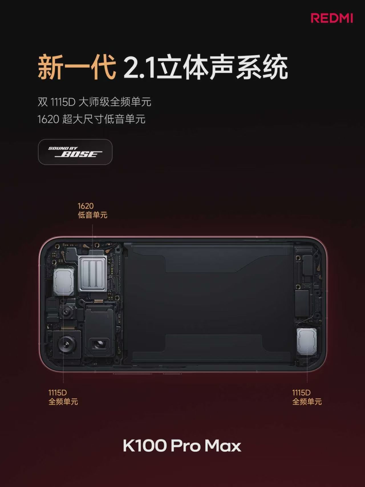 红米发布会 K100 Pro Max升级外围9070mAh 大电池新一代 2.1