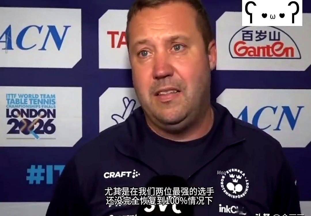 当淘汰赛签位揭晓时，瑞典教练的神情就像被泼了冷水。
小组赛击败国乒燃起的那点火苗