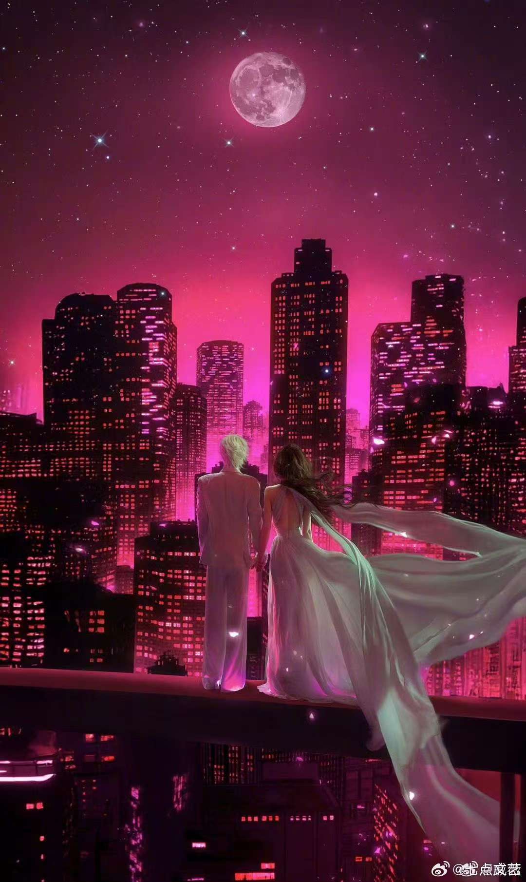 戚薇李承铉cos月下情迷情人节最出圈画面！戚薇李承铉还原吸血鬼夫妇，直接封神。戚