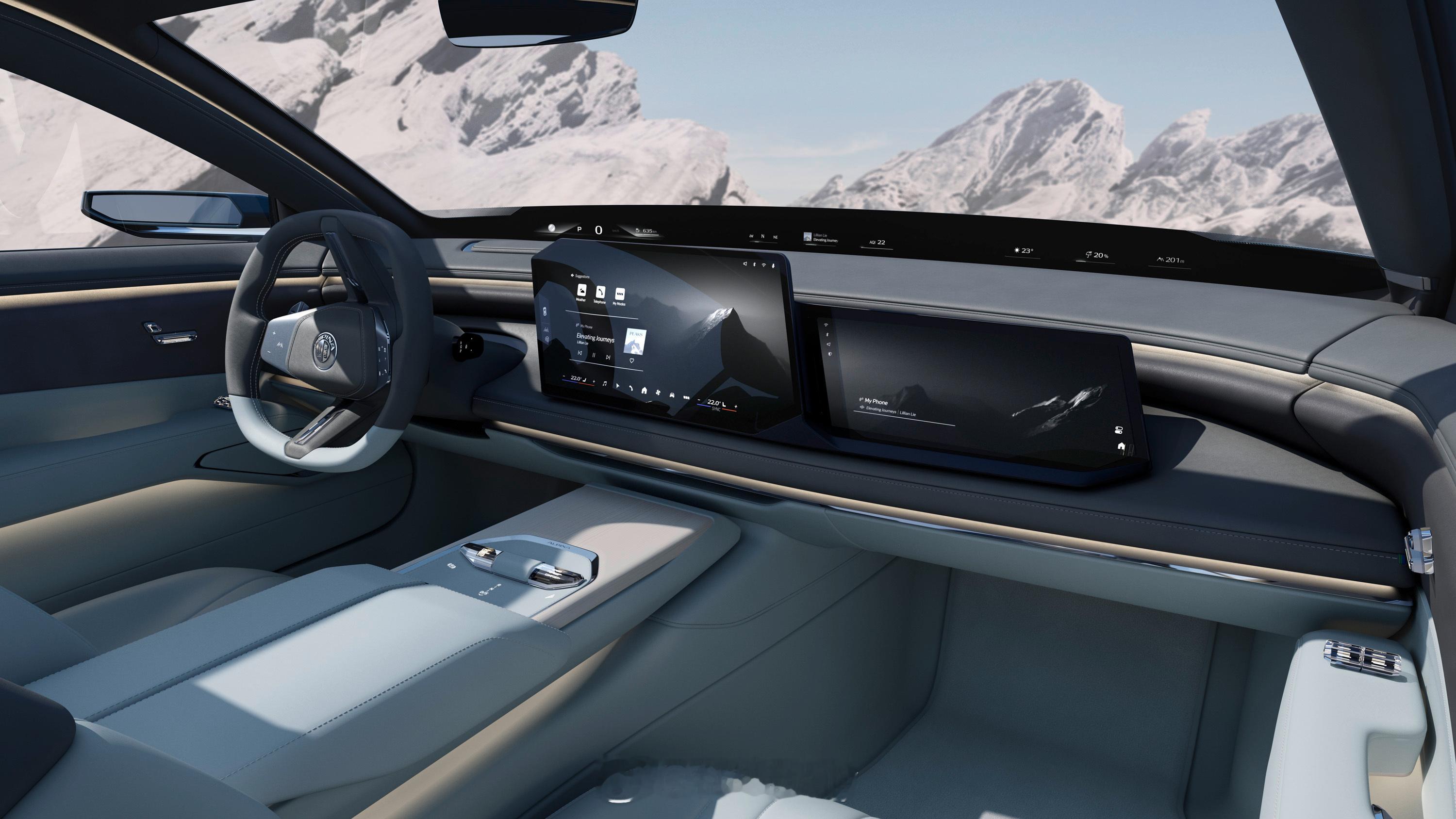 VISION BMW ALPINA（宝马阿尔宾纳设计概念车）全球首秀，速度、舒适
