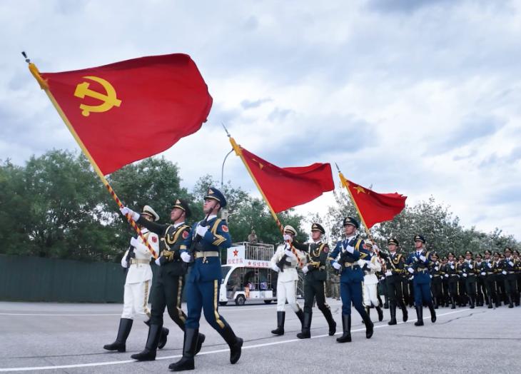 台湾吓得不敢吭声！

7月1日，在庆祝中国共产党成立105周年大会上，祖国大陆不