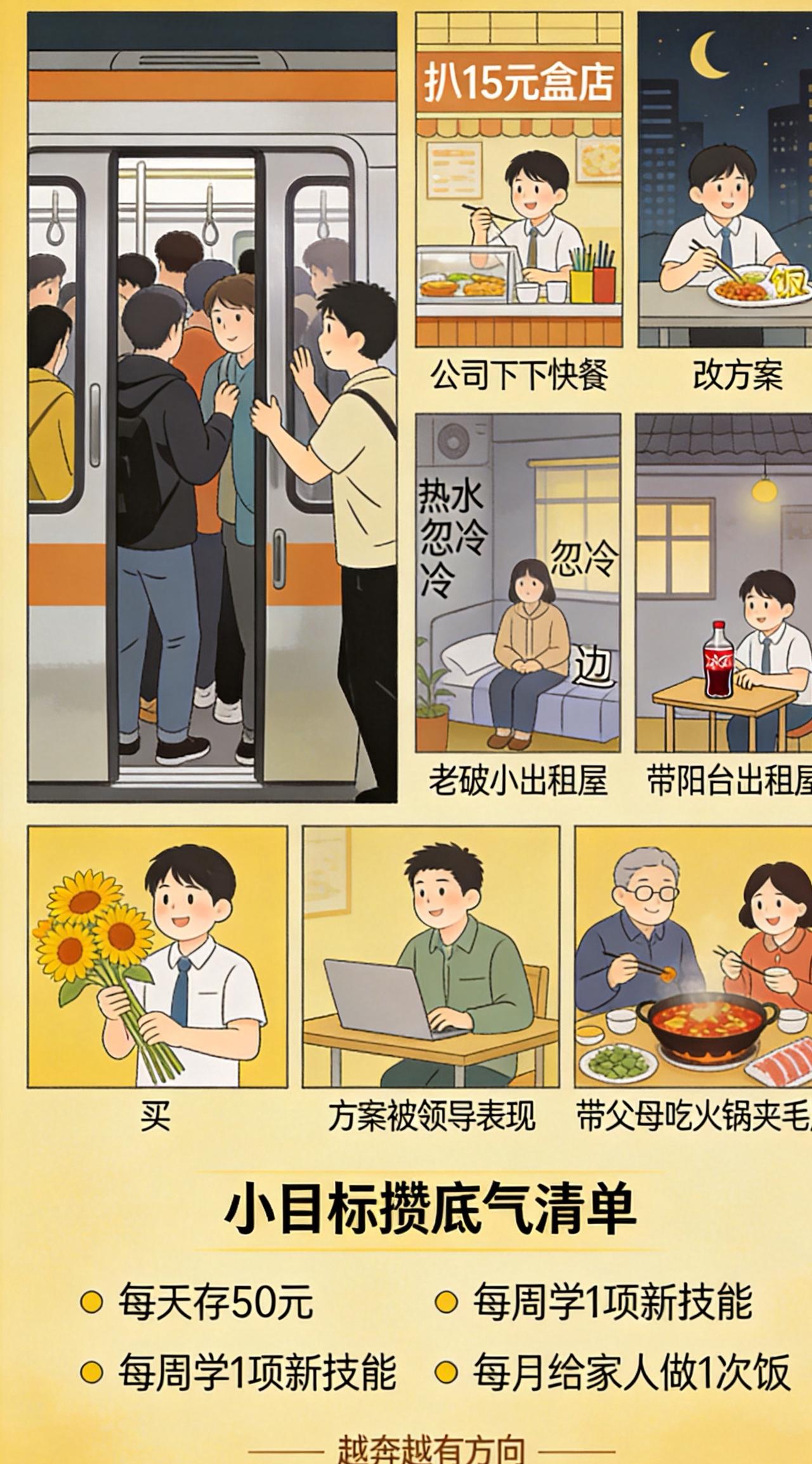 人每天奔波劳碌,究竟是为了什么?
每天挤地铁改方案到深夜，我们奔波劳碌到底图啥？