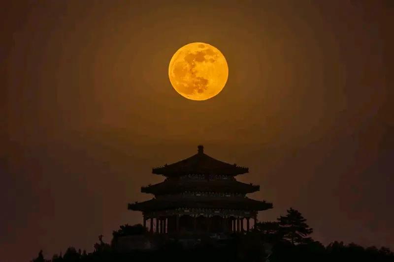 11月5日晚，2025年最大超级月亮闪亮登场。这轮满月在21时19分左右最圆，次