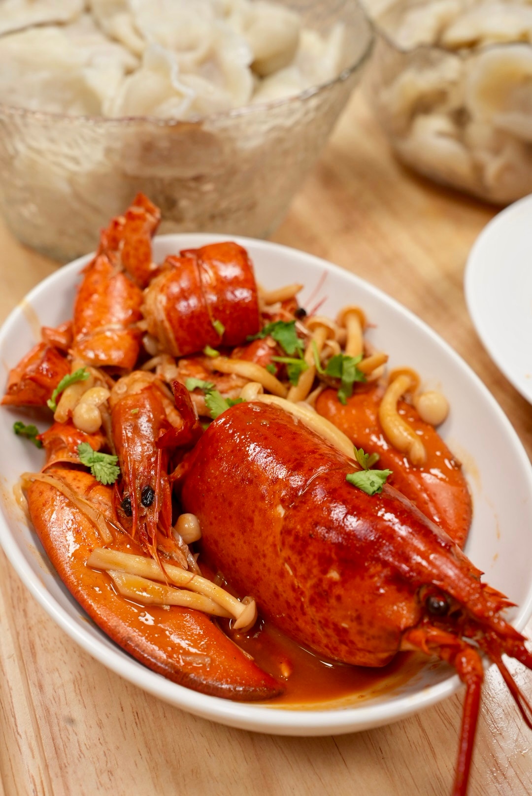 硬菜，饺子配龙虾 