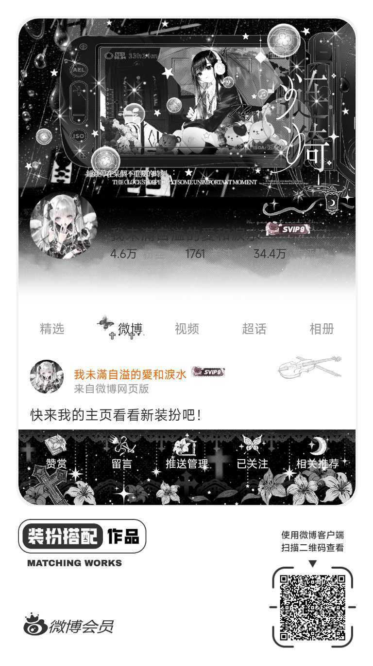 我刚刚完成了一套全新微博装扮搭配！超有个性！快来围观，一起分享装扮灵感吧~ ​​