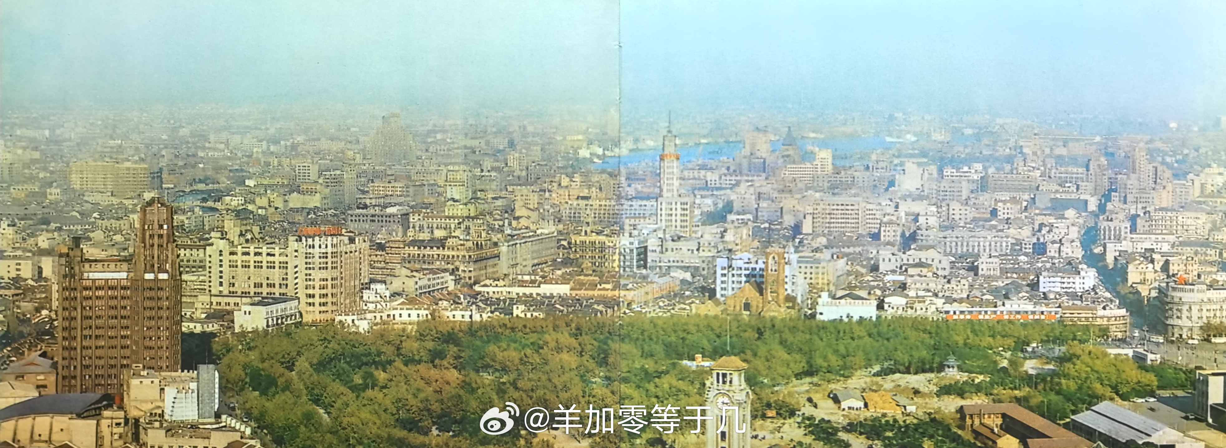 上海鸟瞰，1978 
