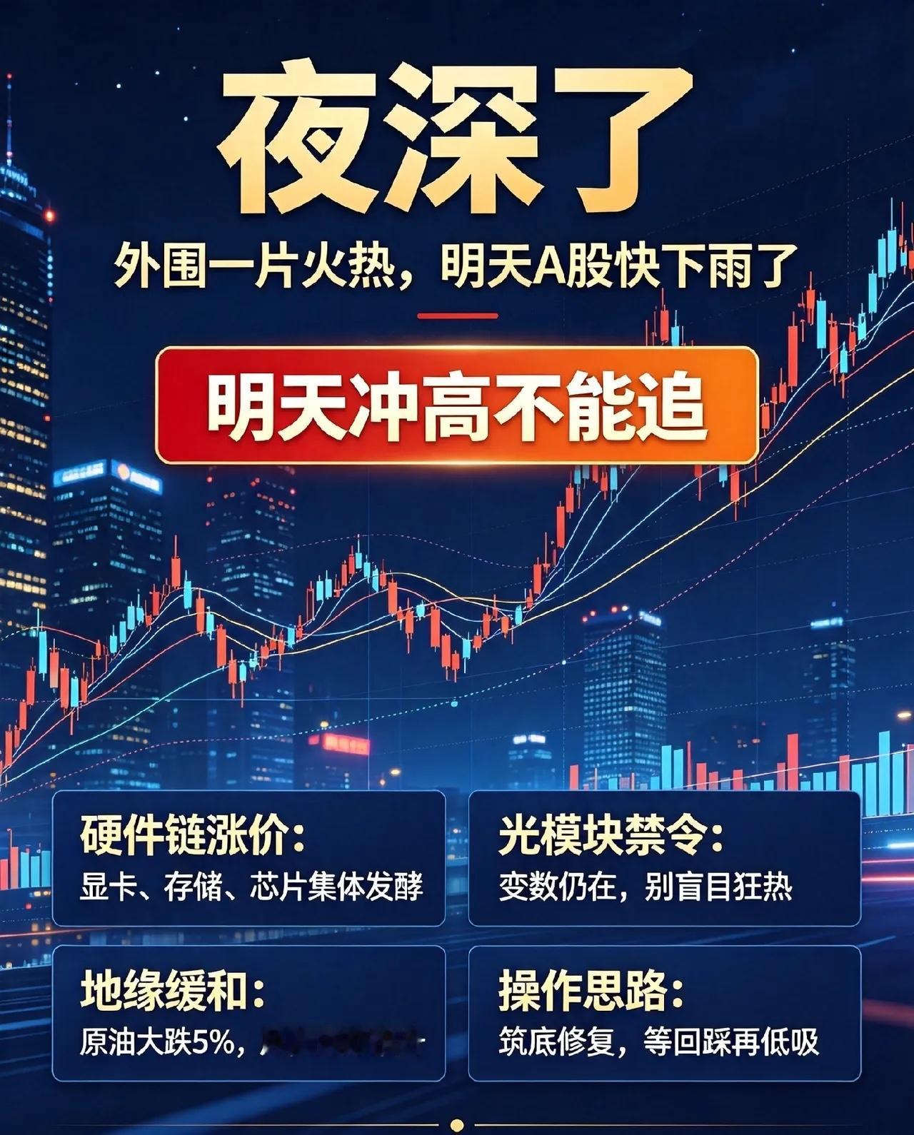 夜深了,外围一片火热，明天A股快下雨了！一、热点大事件1. 硬件产业链景气度持续