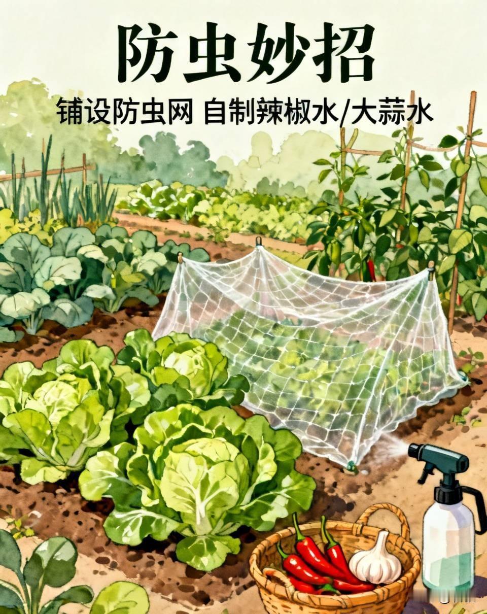 种植蔬菜你有哪些防虫妙招

现在正是绿甘蓝、菜花还有各类绿叶菜播种、移栽的旺季，