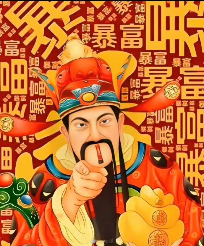 财神到，指谁谁发财，点赞接财了 