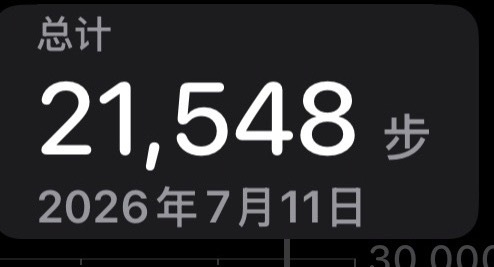 下午出门时的步数，这次潜行成功，明天台风天就在家休息争取把剧情补完了 