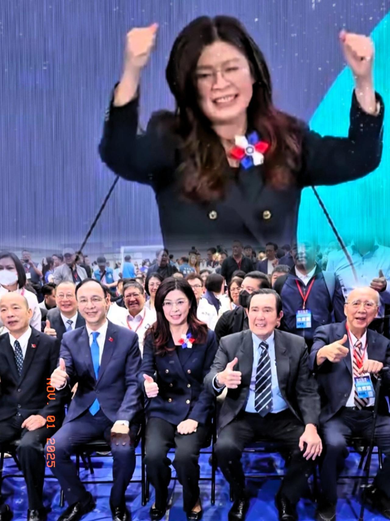 国民党全代会1日盛大召开，会场人潮涌动、媒体云集，马英九、朱立伦、吴伯雄、洪秀柱