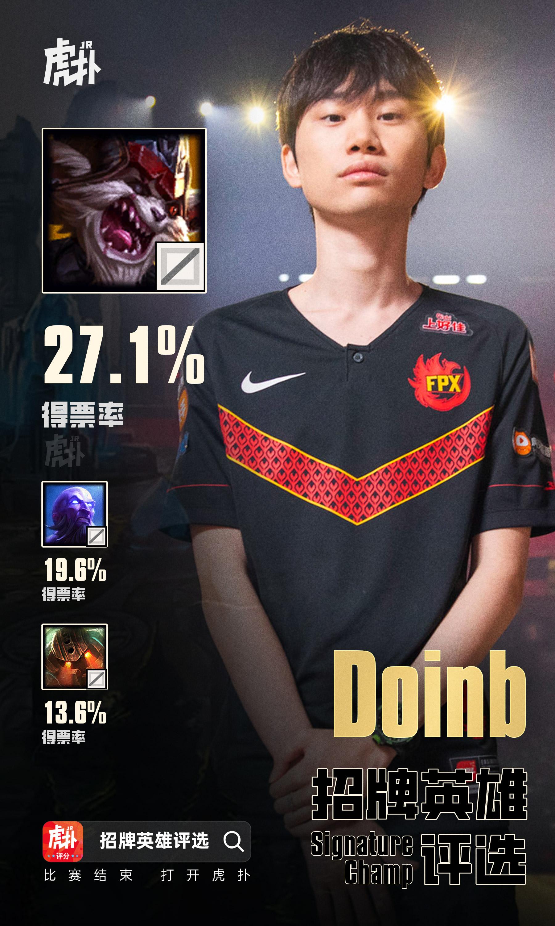 2018年洲际赛的克烈！JRs评选Doinb招牌英雄——克烈