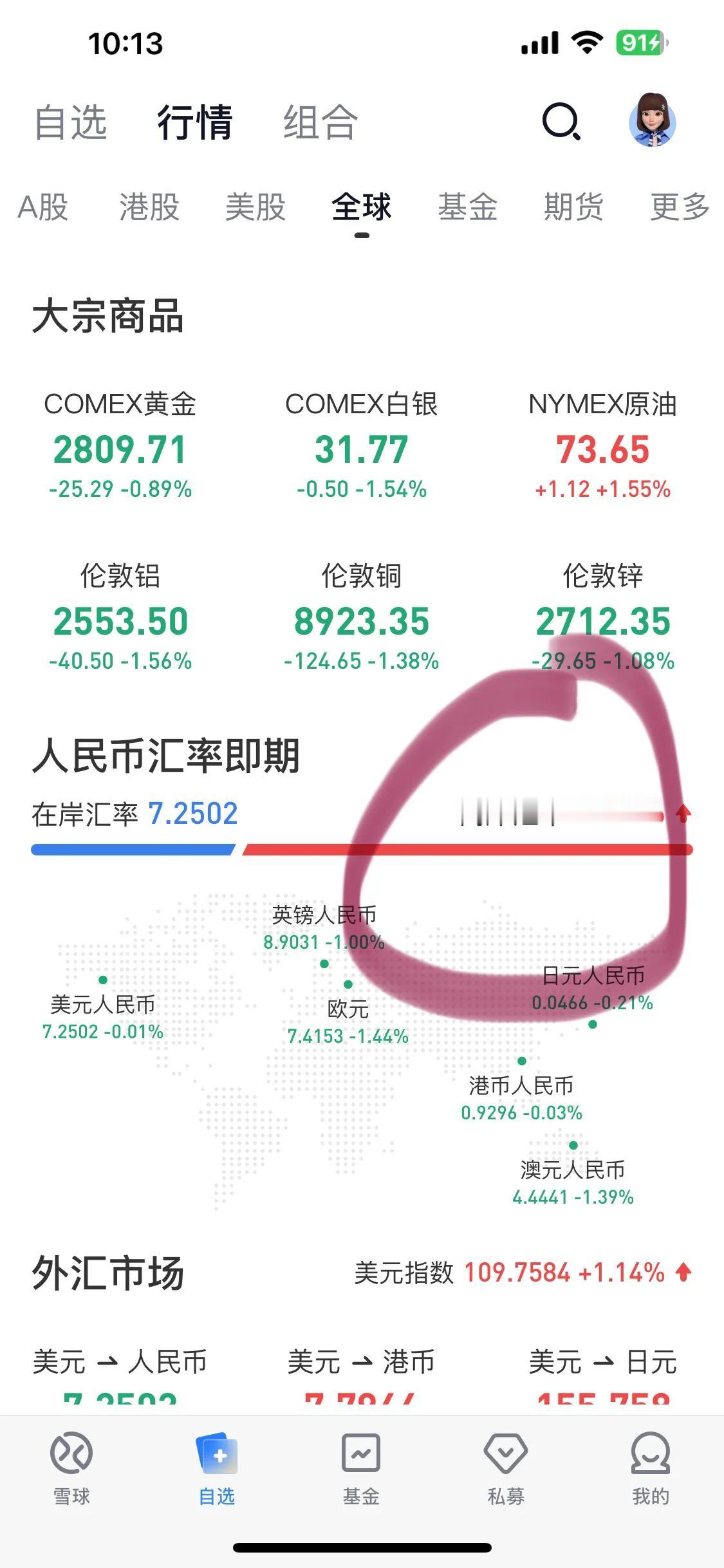 人民币离岸汇率7.35