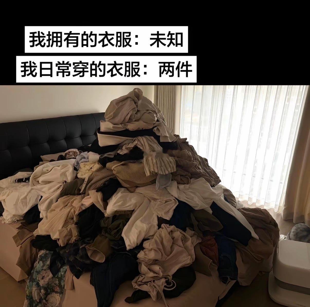 拍过照片的衣服我都不穿第二遍了 