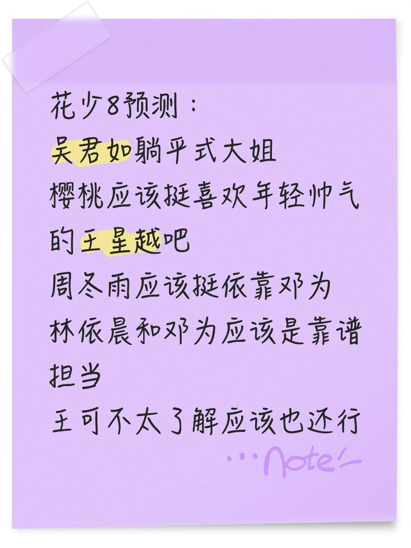 花少8来啦7季之痒已过，这第8季应该能打破偶数梦魇吧哈哈花儿与少年8｜邓为｜王星