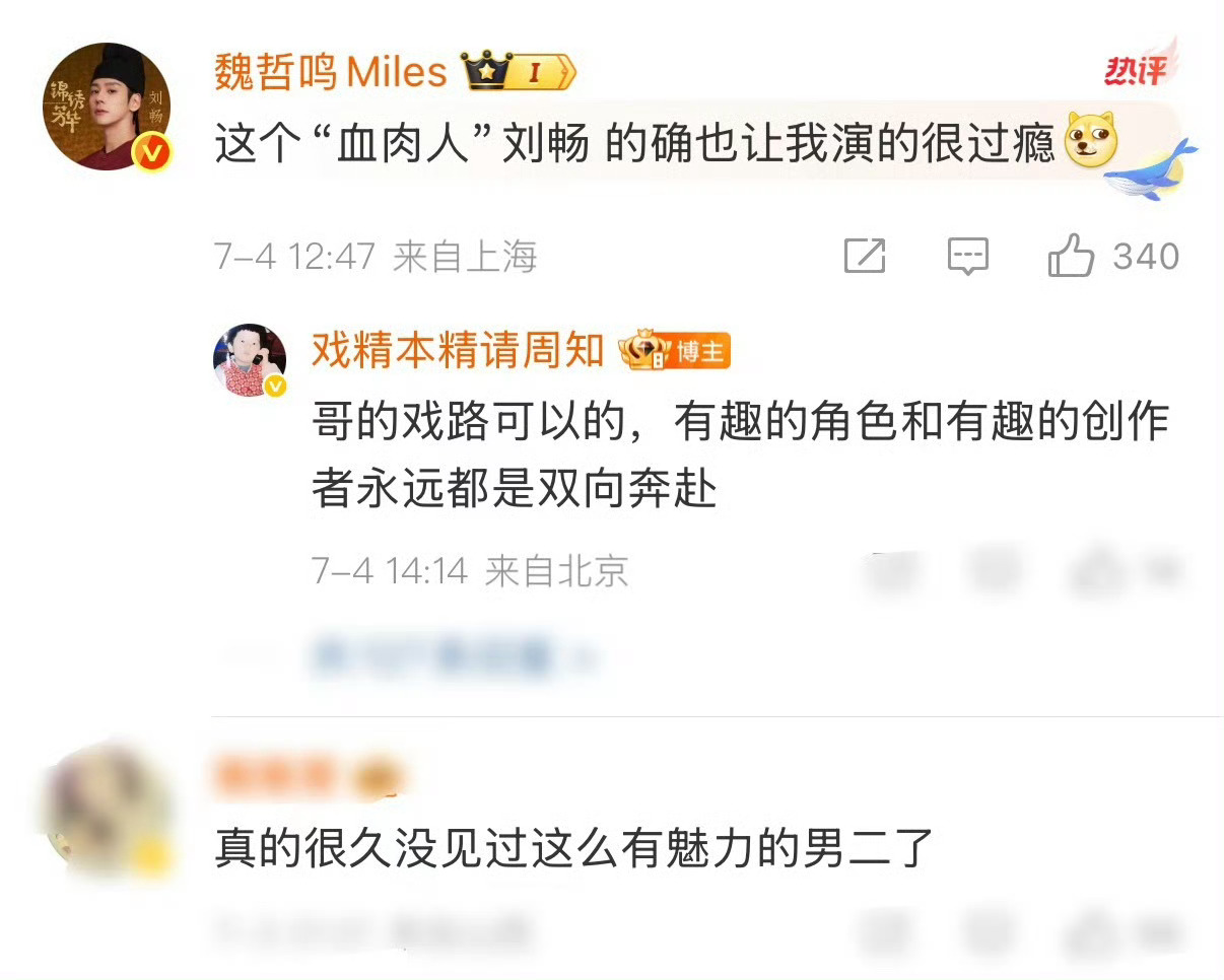 刘畅 纸片里出逃的血肉人刘畅这角色真的绝！魏哲鸣演得那叫一个带劲，跳出纸片人框架