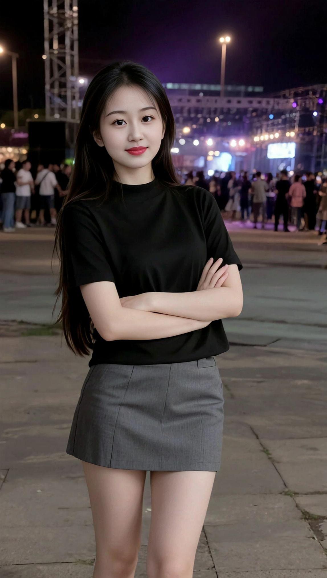 都市夜拍 清纯甜美女孩 少女写真 时尚穿搭 优雅气质高贵淑女