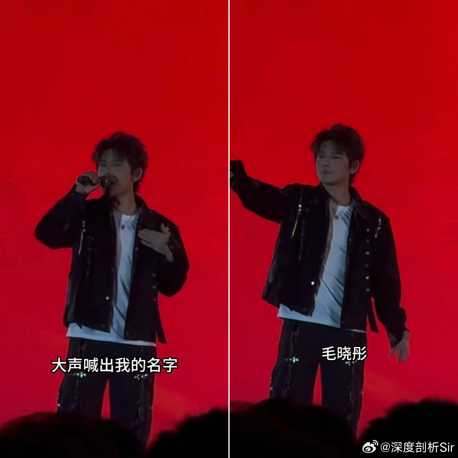 陈翔让观众喊自己名字全喊毛晓彤看到晚会这个名场面，真的有点哭笑不得。台上想带动气