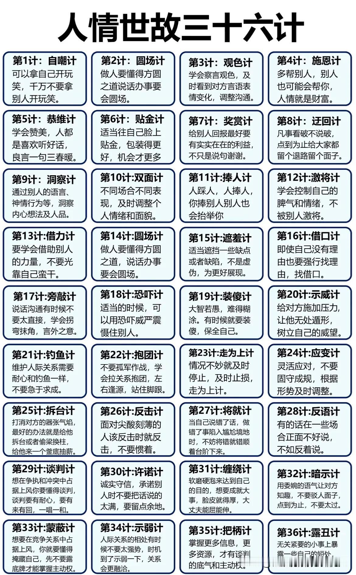 人情三十六计