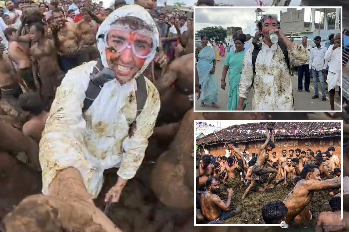 博主从印度泼粪节逃出后发声昨天我也刷到了！隔着屏幕都感觉到粪臭了[裂开]光顾着戴