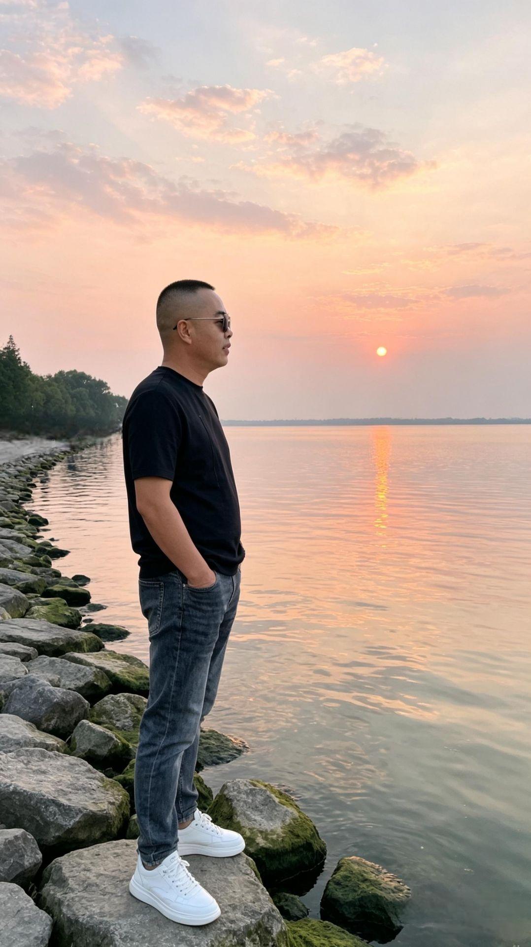 清晨的一缕阳光温暖有温柔。