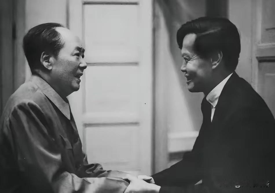 老人家和杨振宁先生握手的画面，周总理和杨振宁先生握手的画面，实在是太珍贵了，通过