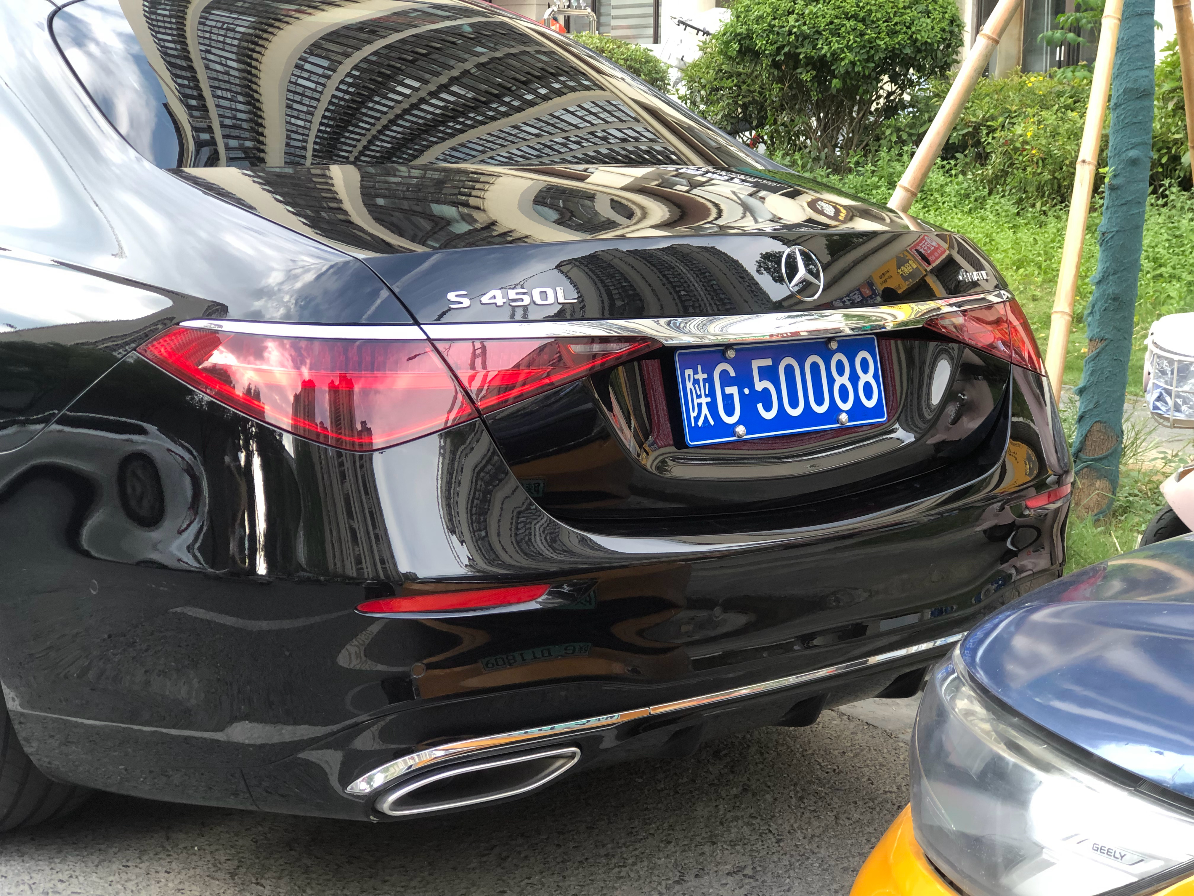 全球车牌 陕G50088奔驰S450L 安康