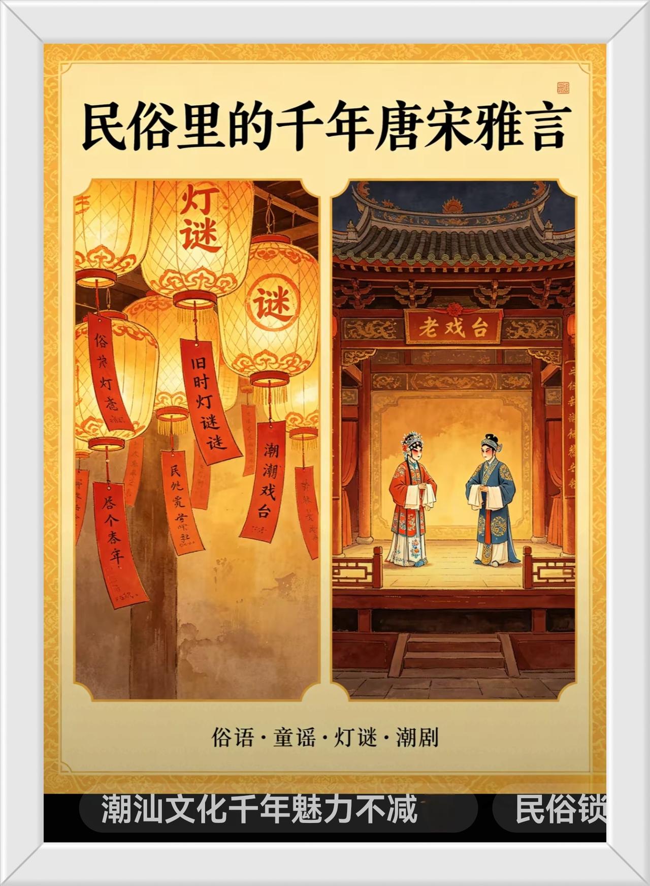 千年潮汕文化
35年揭阳潮州汕头。
揭阳歌册
潮阳英歌
潮安游戏