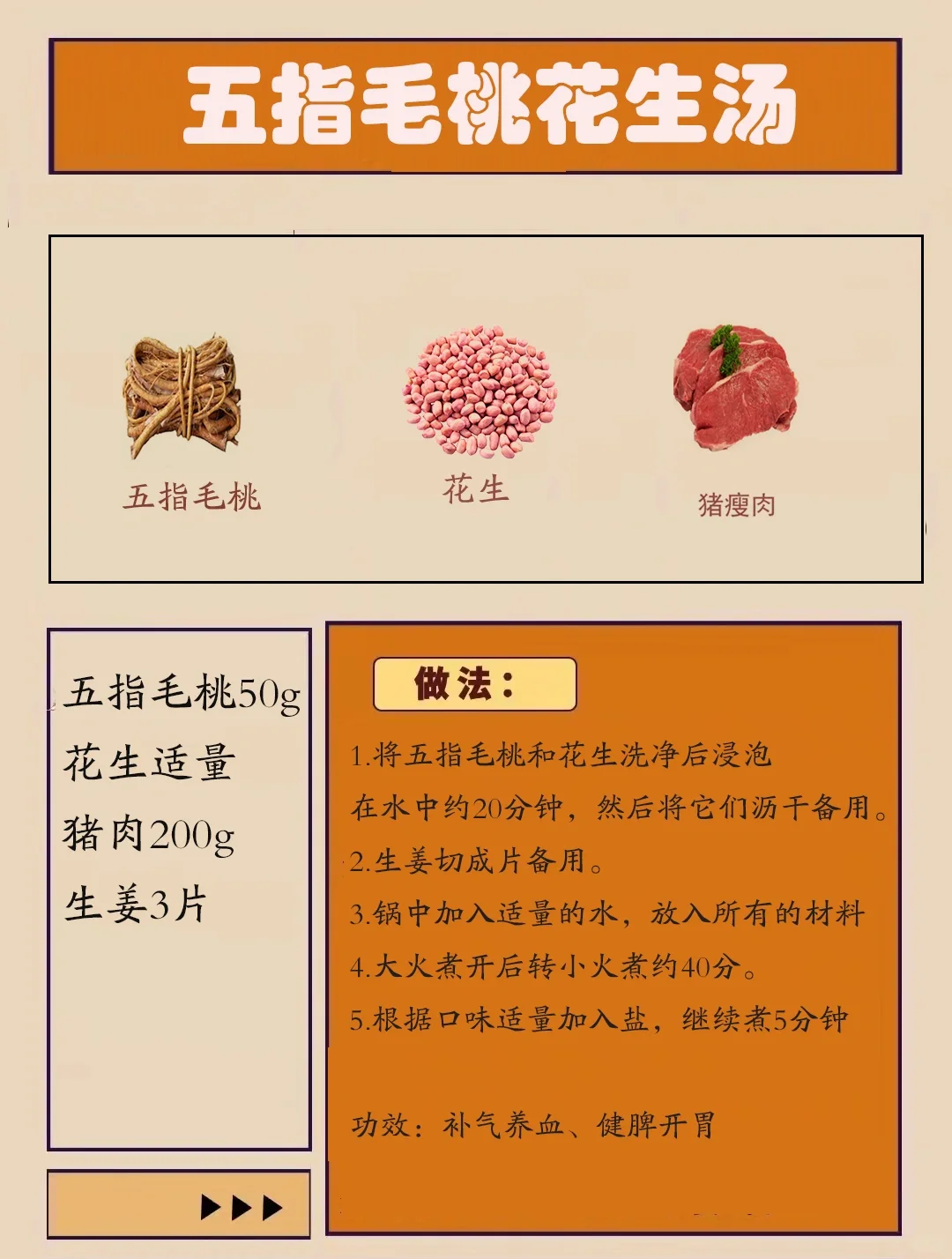 五指毛桃，常用的一些搭配