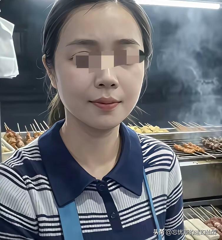 ​胡二妹的丈夫（喻先生）透露，全家收入主要靠胡二妹的炸串小摊。避雷帖发酵后，胡二