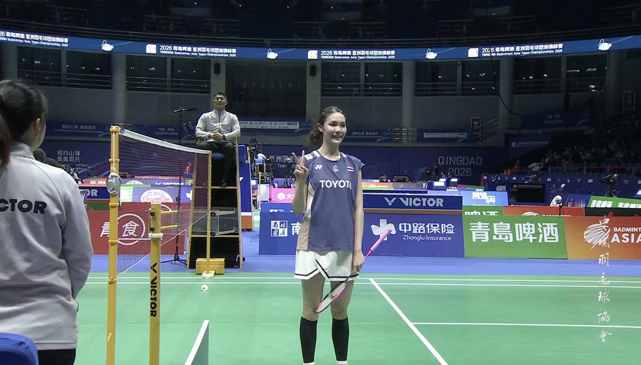 2026亚洲羽毛球团体锦标赛 【女团1/4赛：印尼🇮🇩 1-2 🇹🇭泰国