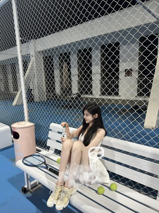 Tennis D🎾y|晚场打球太舒服💦