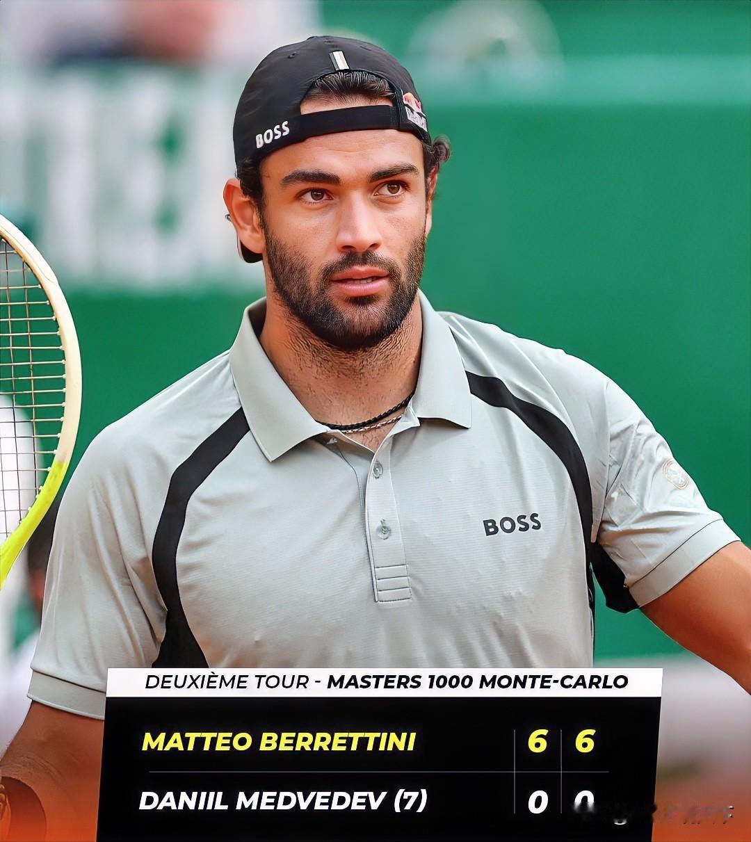 贝莱蒂尼🇮🇹双蛋碾压梅德韦杰夫，历史上第五位以双蛋积分击败世界前十的球员！