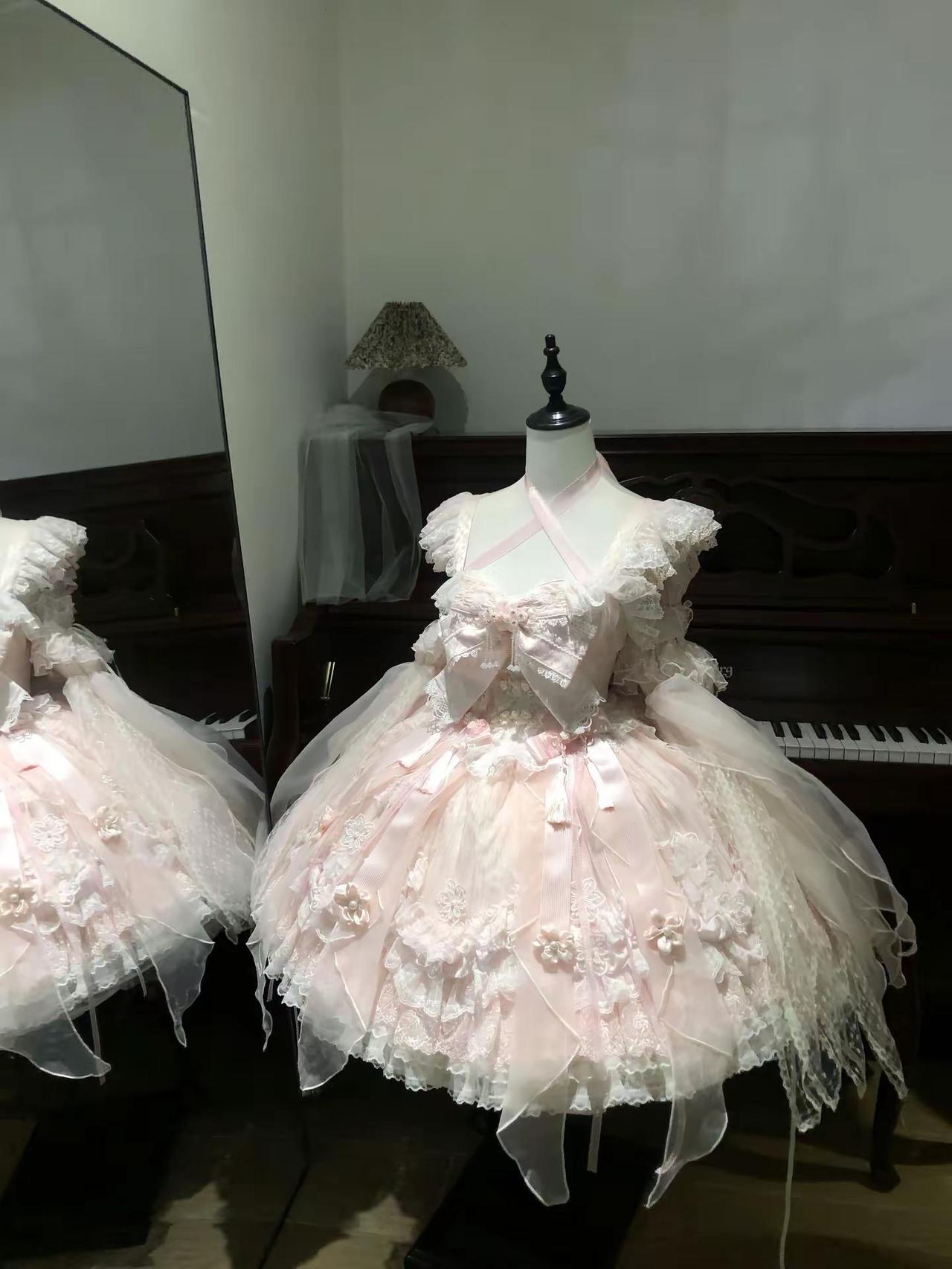 晴光拂雪 桃映春诗Princessdoll 中华风lolita lolita洋装