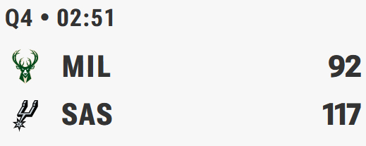 字母说完哪也不去之后，雄鹿赢了1场湖人输给残阵掘金输森林狼33分今天惨败马刺雄鹿