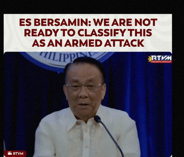 美国不出手，菲律宾只能认怂！菲国家海事委员会主席贝尔萨明昨天定调：中国海警在仁爱