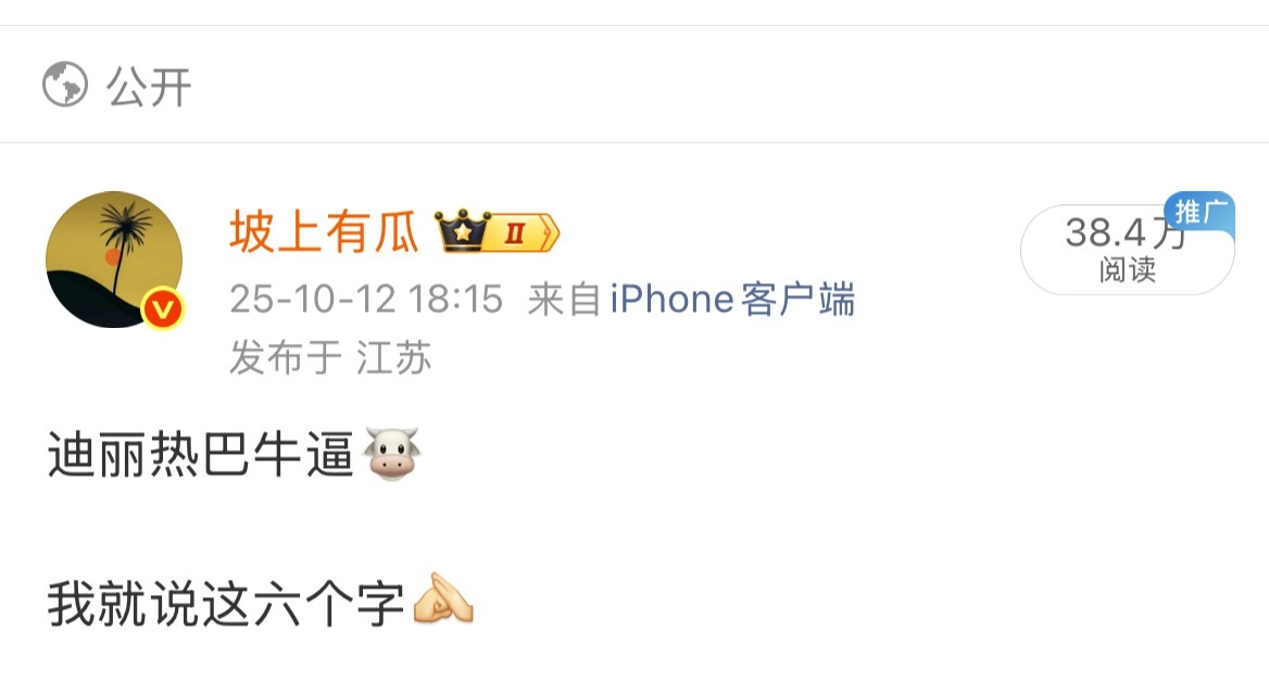 还记得去年发过一次“迪丽热巴牛逼”！这一次要说：迪丽热巴太牛逼！怪不得这么多家抱