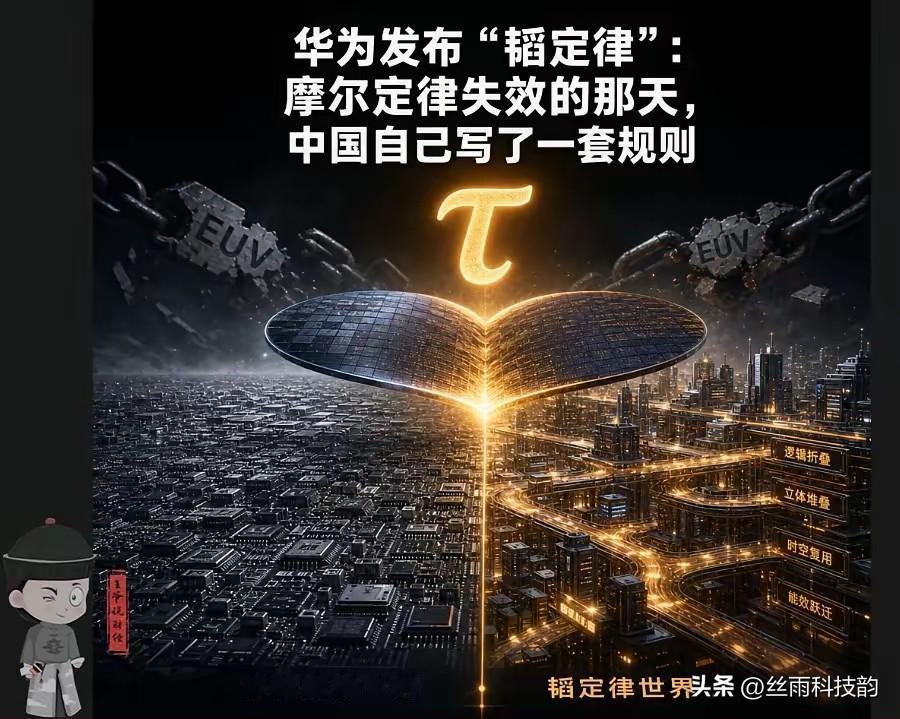 前两天看到华为抛出“韬定律”刷屏，连股市里的半导体板块都跟着直线拉升，很多人心里