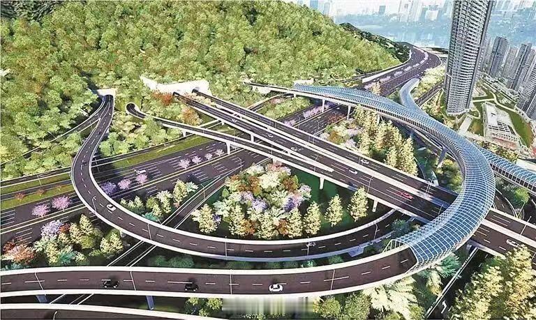 海德园隔壁的侨城东路北延高架桥，很多人担心噪音啥的，实际做了隔音屏。 深圳