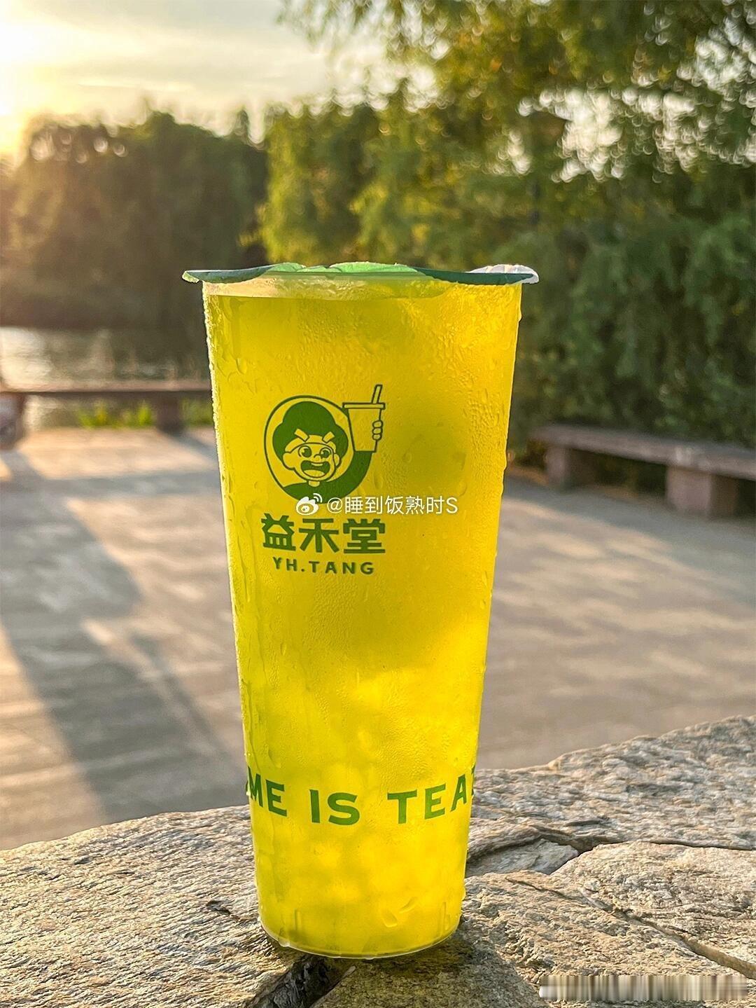 益禾堂薄荷奶绿  一直对薄荷味饮品半信半疑，春晚后买了益禾堂薄荷奶绿，入口清爽不