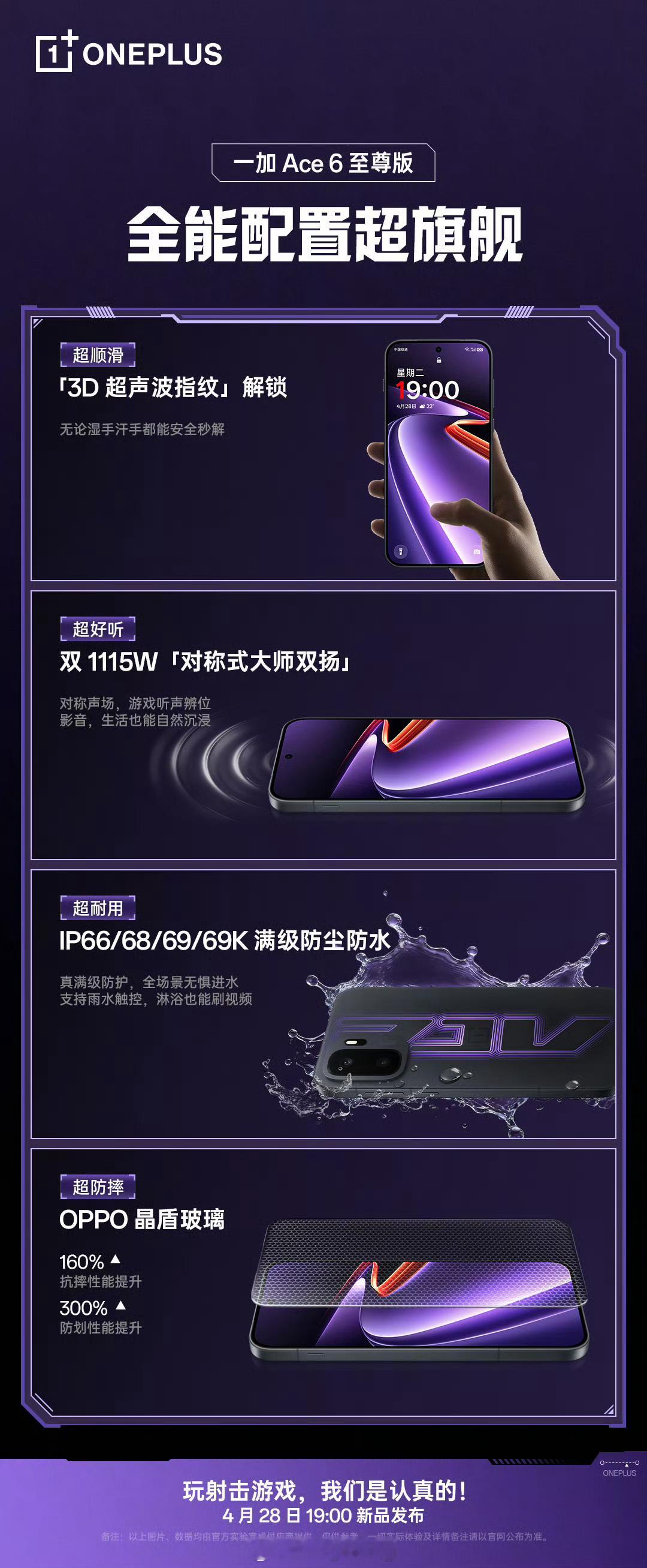 那么一加Ace 6 至尊版的周边配置也很顶啊，特别是双 1115W 对称大师双扬