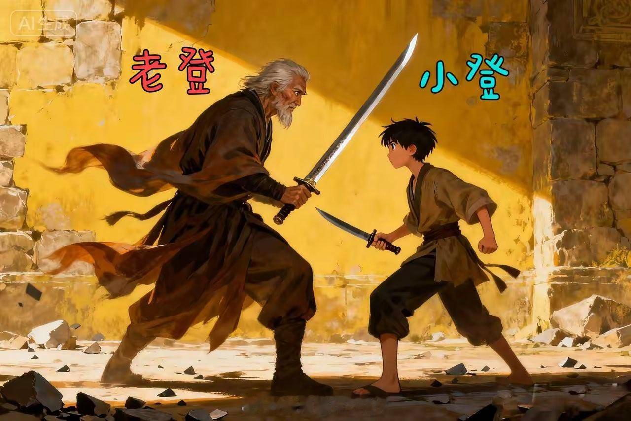 老登股跌惨了！当下市场就是这般不讲道理，小登股与老登股就是一个反向指标。小登一大