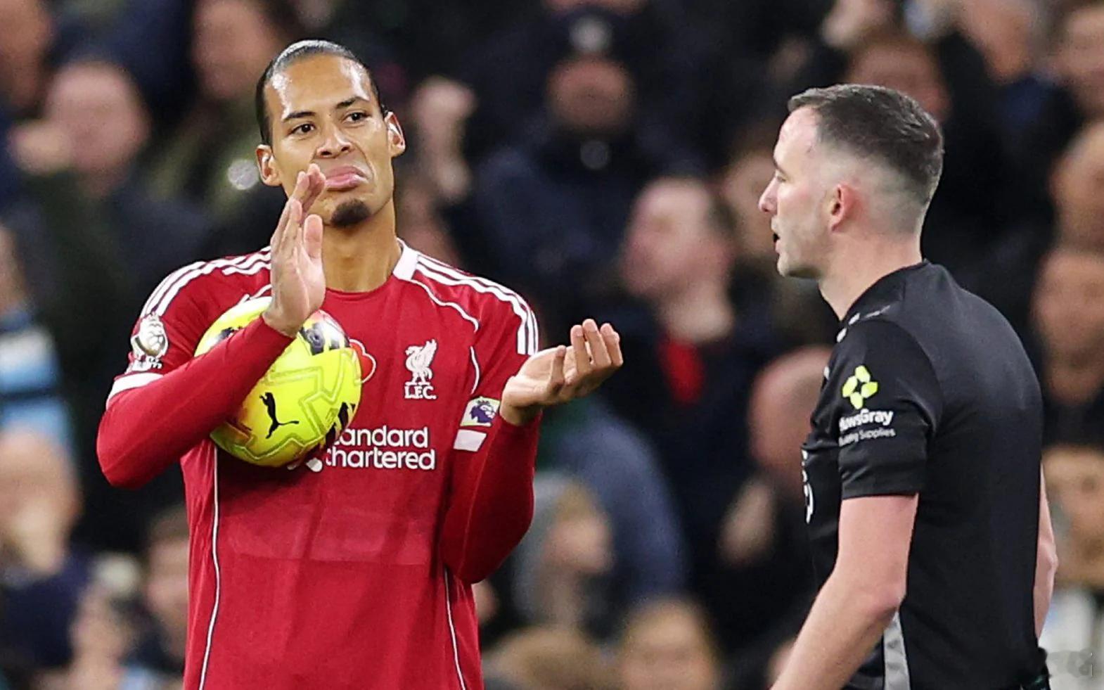 利物浦 利物浦正式致函职业裁判公司 (PGMOL)，投诉范戴克的头球被吹掉是严重