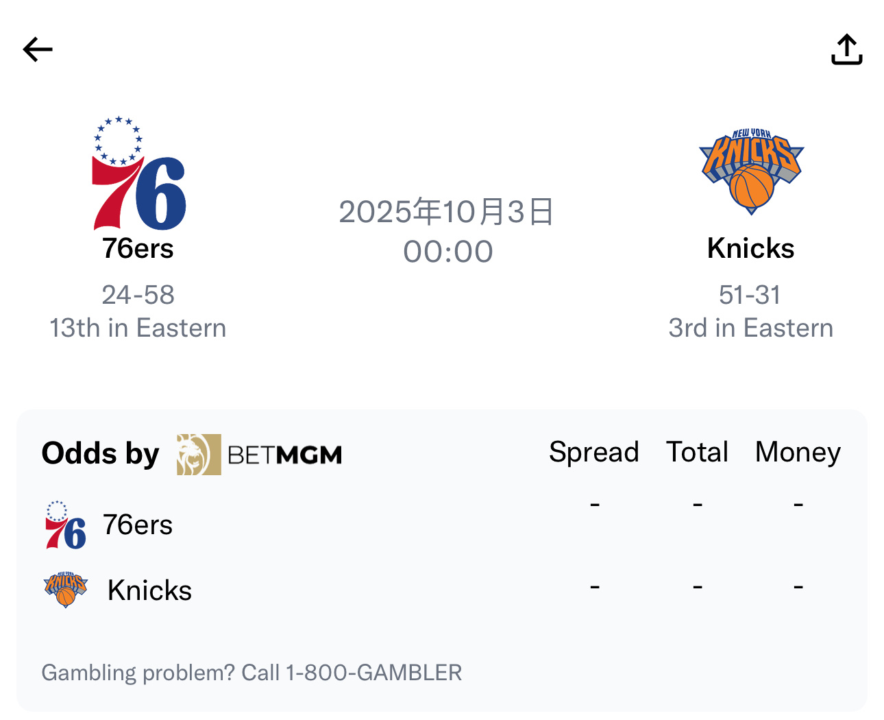 你们的快乐要回来了！[doge]费城76人NBA季前赛 ​​​